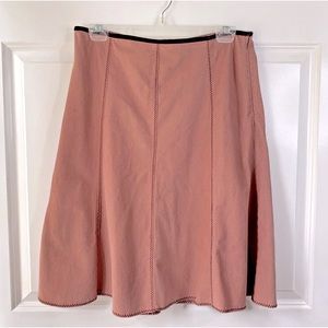 Vtg 90s y2k skirt the limited dusty pink corduroy A line Sz 8 zipper Mid Length